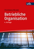 Cover: Betriebliche Organisation - UTB