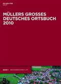 Cover: M&uuml;llers Gro&szlig;es Deutsches Ortsbuch 2010 - De Gruyter