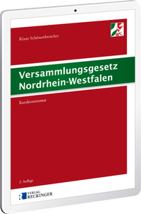 Abbildung von: Versammlungsgesetz Nordrhein-Westfalen - Digital - Verlag Reckinger