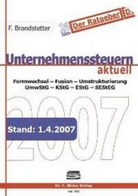 Abbildung von: Unternehmenssteuern aktuell - Weiss, F