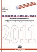 Cover: Betriebsvereinbarungen 2011 - Weiss, F