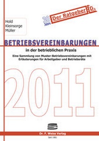 Abbildung von: Betriebsvereinbarungen 2011 - Weiss, F