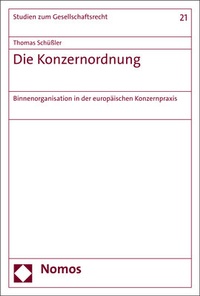 Abbildung von: Die Konzernordnung - Nomos