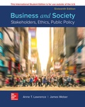 Cover: ISE Business and Society: Stakeholders, Ethics, Public Policy - McGraw-Hill Education