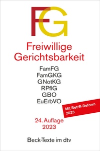Enlarge image Cover: Freiwillige Gerichtsbarkeit: FG - dtv