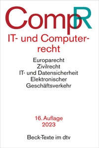 Enlarge image Cover: IT- und Computerrecht: CompR - dtv