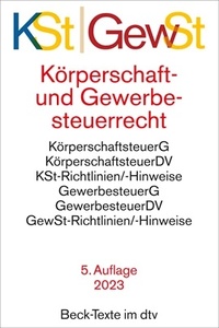 Abbildung von: Körperschaftsteuerrecht / Gewerbesteuerrecht: KSt / GewSt - dtv