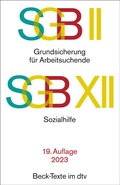 Cover: SGB II: Grundsicherung f&uuml;r Arbeitsuchende / SGB XII: Sozialhilfe - dtv