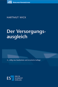 Abbildung von: Der Versorgungsausgleich - Erich Schmidt Verlag