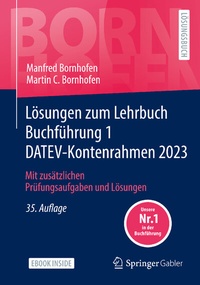 Abbildung von: Lösungen zum Lehrbuch Buchführung 1 DATEV-Kontenrahmen 2023 - Springer Gabler