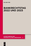 Cover: Bankrechtstag 2022 und 2023 - De Gruyter