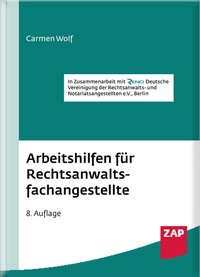 Abbildung von: Arbeitshilfen für Rechtsanwaltsfachangestellte - ZAP