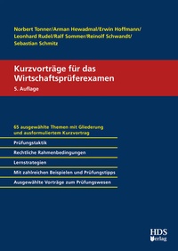 Abbildung von: Kurzvorträge für das Wirtschaftsprüferexamen - HDS