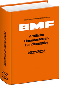 Abbildung von: Amtliche Umsatzsteuer-Handausgabe 2022/2023 - Erich Schmidt Verlag