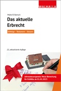 Cover: Das aktuelle Erbrecht - Walhalla