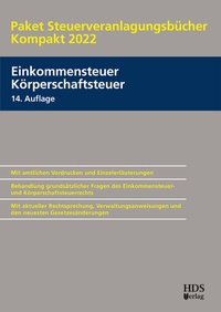 Bild vergrößern Bild: Paket Steuerveranlagungsbücher Kompakt 2022 - HDS
