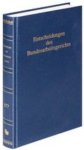 Cover: Entscheidungen des Bundesarbeitsgerichts (BAGE) - Band 177 - Fachmedien Recht und Wirtschaft