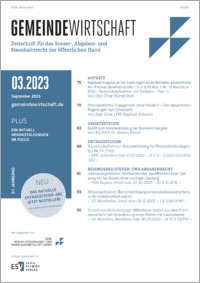 Bild: Gemeindewirtschaft - Erich Schmidt Verlag