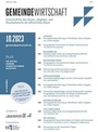 Cover: Gemeindewirtschaft - Erich Schmidt Verlag