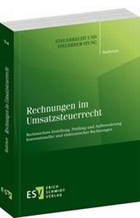 Abbildung von: Rechnungen im Umsatzsteuerrecht - Erich Schmidt Verlag