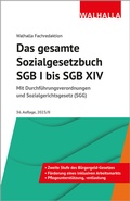 Cover: Das gesamte Sozialgesetzbuch SGB I bis SGB XIV - Walhalla