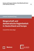 Cover: B&uuml;rgerschaft und demokratische Regierbarkeit in Deutschland und Europa - Nomos