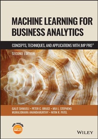 Enlarge image Cover: Machine Learning for Business Analytics: Concepts, Techniques and Applications with JMP Pro (R), 2nd E dition - Wiley-Blackwell