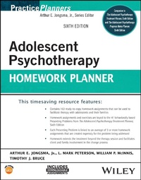 Enlarge image Cover: Adolescent Psychotherapy Homework Planner, Sixth E dition - Wiley