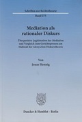 Abbildung von: Mediation als rationaler Diskurs - Duncker & Humblot