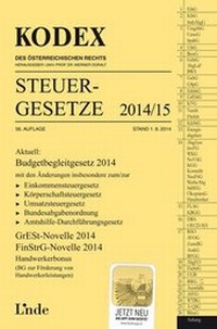 Abbildung von: KODEX Steuergesetze 2014/15 - Linde