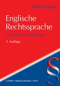 Cover: Englische Rechtssprache - C.H.BECK