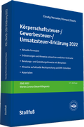 Cover: K&ouml;rperschaftsteuer-, Gewerbesteuer-, Umsatzsteuer-Erkl&auml;rung 2022 - Stollfu&szlig;