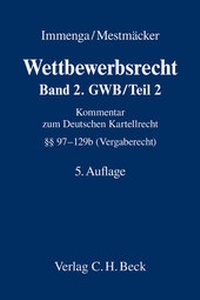 Abbildung von: Wettbewerbsrecht - C.H.BECK