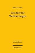 Cover: Ver&auml;ndernde Werknutzungen - Mohr Siebeck