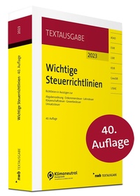 Abbildung von: Wichtige Steuerrichtlinien - NWB