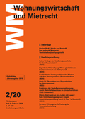Abbildung von: WM - Wohnungswirtschaft und Mietrecht - dmb-verlag