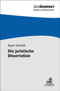 Cover: Die juristische Dissertation - C.H.BECK