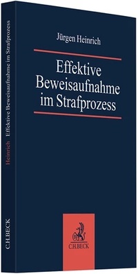 Abbildung von: Effektive Beweisaufnahme im Strafprozess - C.H.BECK