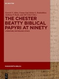 Cover: The Chester Beatty Biblical Papyri at Ninety - De Gruyter