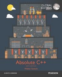 Enlarge image Cover: Absolute C++, Global Edition - Pearson Education Limited