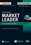 Cover: Market Leader 3e Extra Pre-Intermediate Student's Book & eBook with Online Practice, Digital Resources & DVD Pack - Pearson Education Limited