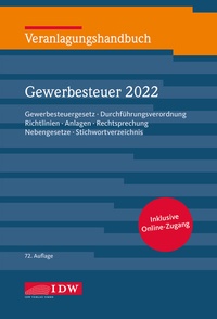Abbildung von: Veranlagungshandbuch Gewerbesteuer 2022: GewSt 2022 - IDW
