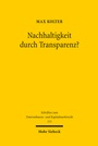 Bild: Nachhaltigkeit durch Transparenz? - Mohr Siebeck
