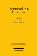 Cover: Proportionality in Private Law - Mohr Siebeck