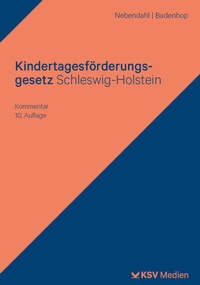 Abbildung von: Kindertagesförderungsgesetz Schleswig-Holstein - Kommunal- und Schul-Verlag