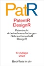 Cover: Patent- und Designrecht: PatR - dtv