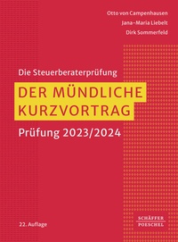 Abbildung von: Der mündliche Kurzvortrag - Schäffer-Poeschel