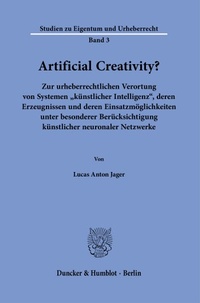 Abbildung von: Artificial Creativity? - Duncker & Humblot