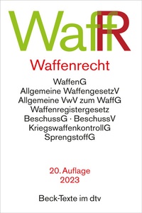 Abbildung von: Waffenrecht: WaffR - dtv