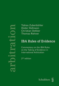 Abbildung von: IBA Rules of Taking Evidence (PrintPlu§) - Schulthess Juristische Medien